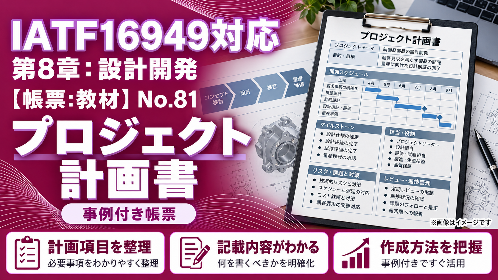 【帳票:教材】No.81_プロジェクト計画書
