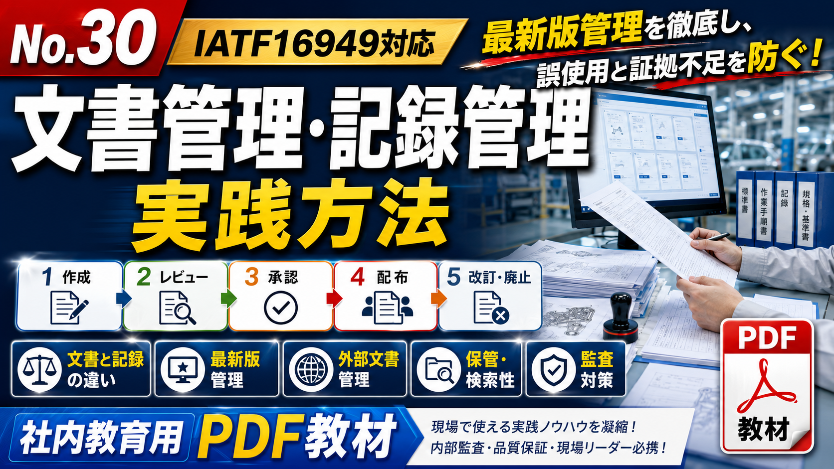 【実践教材 No.30】文書管理・記録管理の実践方法_教育資料